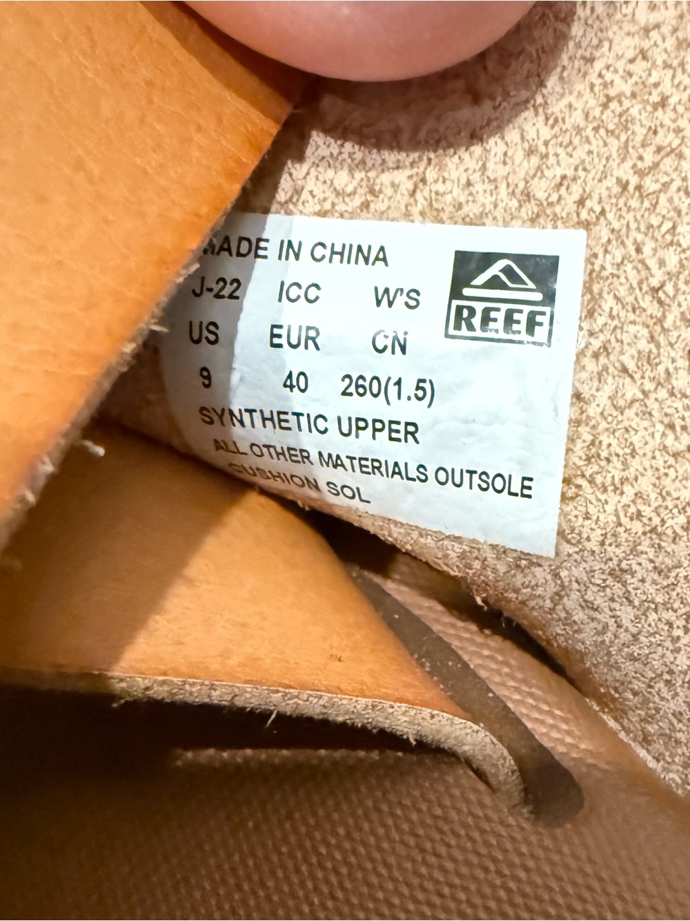 Reef Women’s Brown-Tan Slide Sandals - Picture 2 of 3